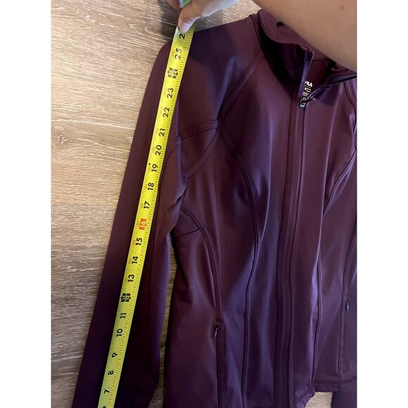 Fila Jacket Women Size Medium Burgundy Sport Pickelball Tenis running NEW - Picture 10 of 11